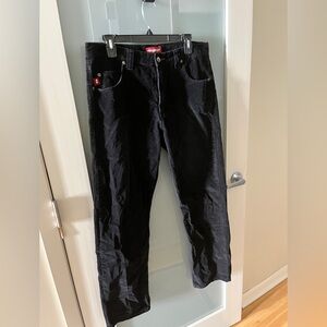 Split corduroy skater pants